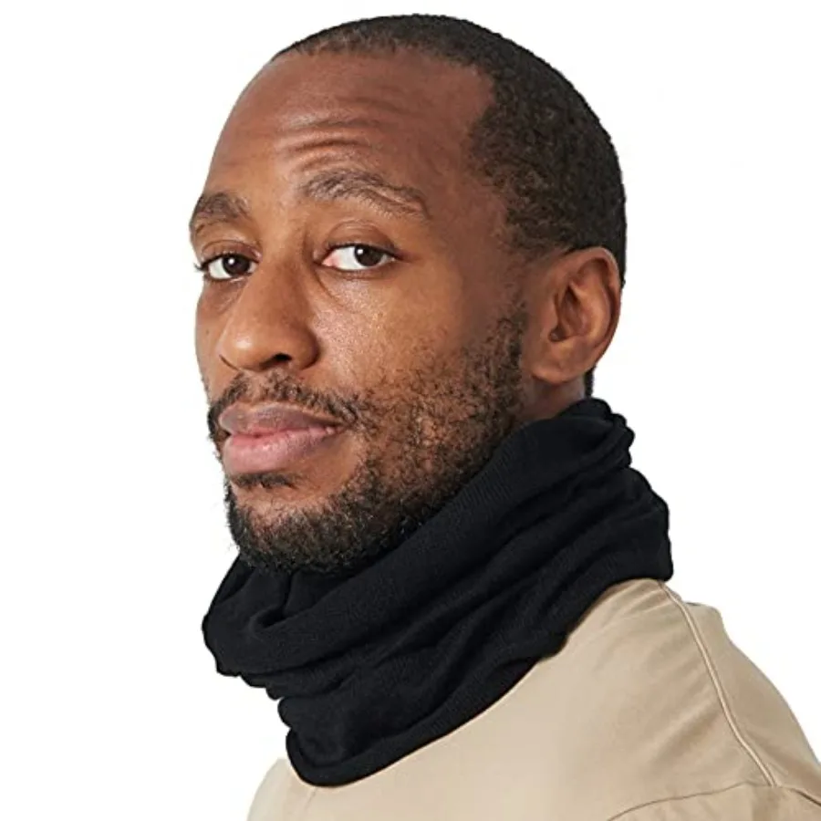 

CHARM Silk Headband Scarf Neck Gaiter - Womens Chemo Head Wrap Mens Motorcycle Fashion