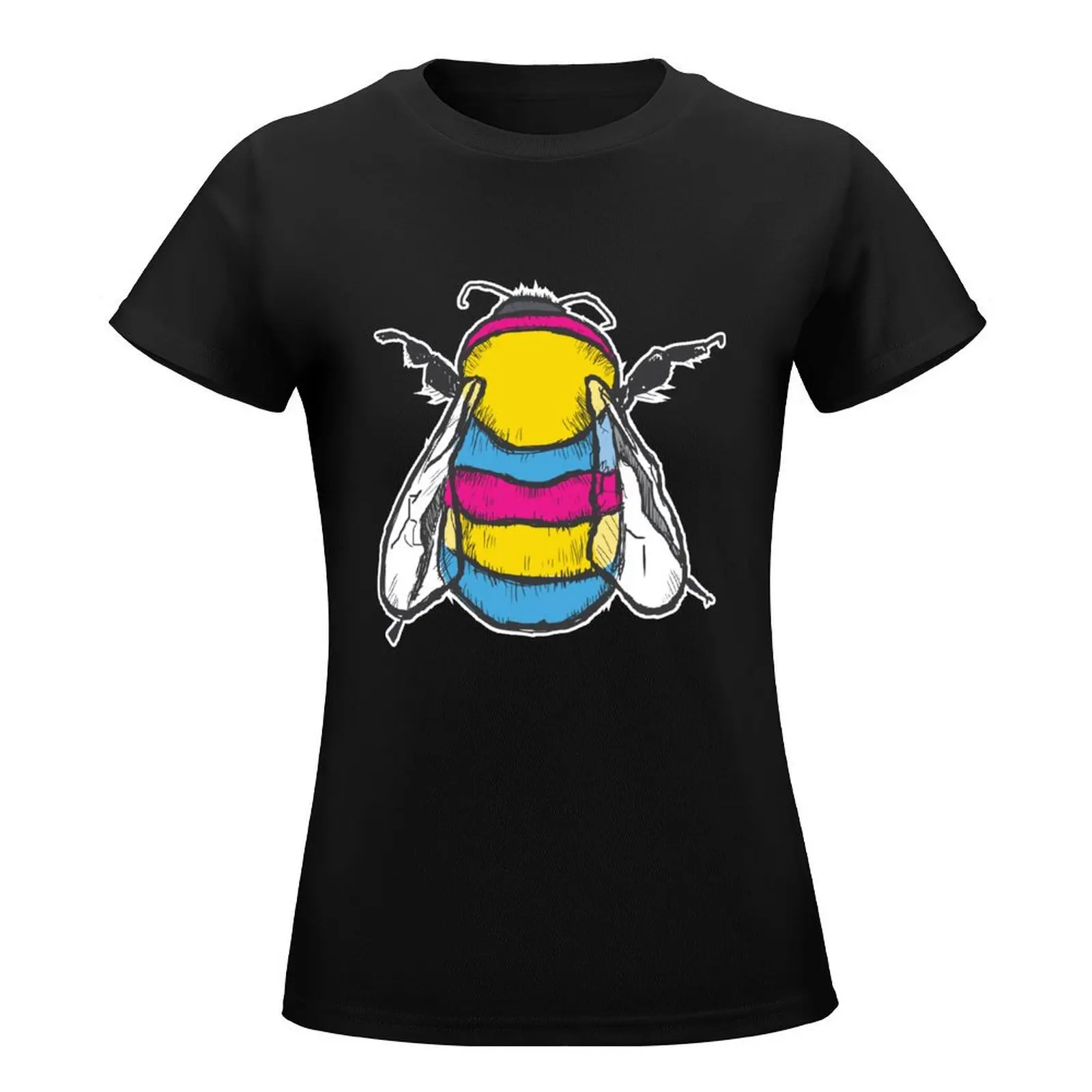 Pansexual Bee T-Shirt animal print shirt for girls summer top korean fashion tees Womens graphic t shirts