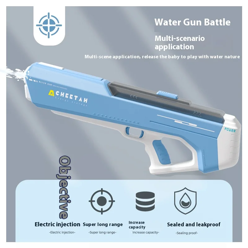 Pistola de agua eléctrica 2024, absorción de agua automática, alta tecnología, pistola de agua automática, pistola de agua de alta presión de gran capacidad