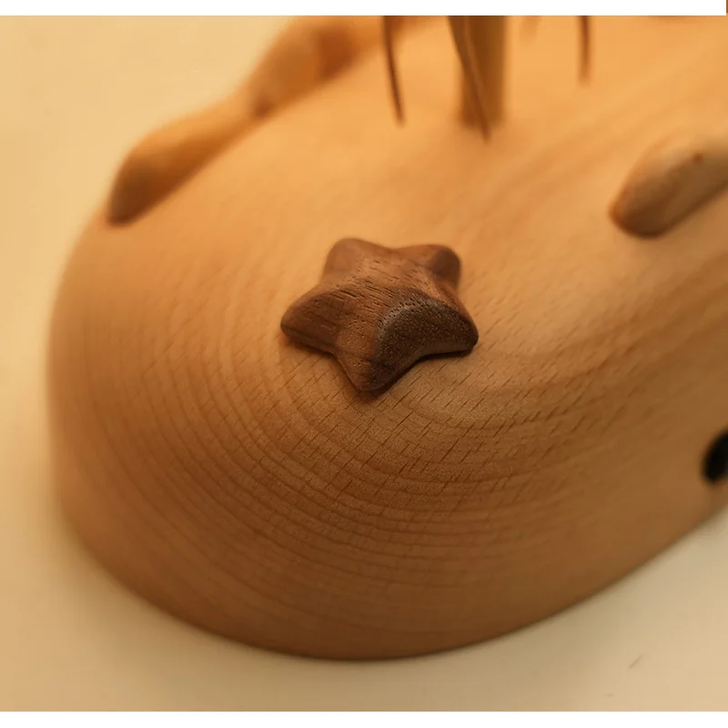 جديد الإبداعية اليدوية خشبية الميكانيكية قنديل البحر لعبة مضحك الحرف اليدوية الميكانيكية زخرفة للمنزل منضدية ديكور