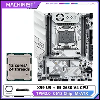 Nuevo juego de placa base X99 U9 MACHINIST X99 opcional LGA2011-3 Xeon E5 2630 V4 CPU compatible con memoria TPM2.0 DDR4 NVME M.2 usb3.0
