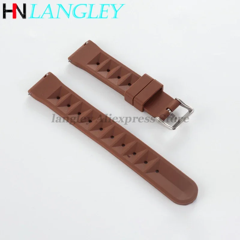 สายนาฬิกาซิลิโคนอ่อนนุ่ม QUICK RELEASE สายนาฬิกายาง 20 มม.22 มม.สําหรับ Seiko Sport Men นาฬิกากันน้ํา Watchband