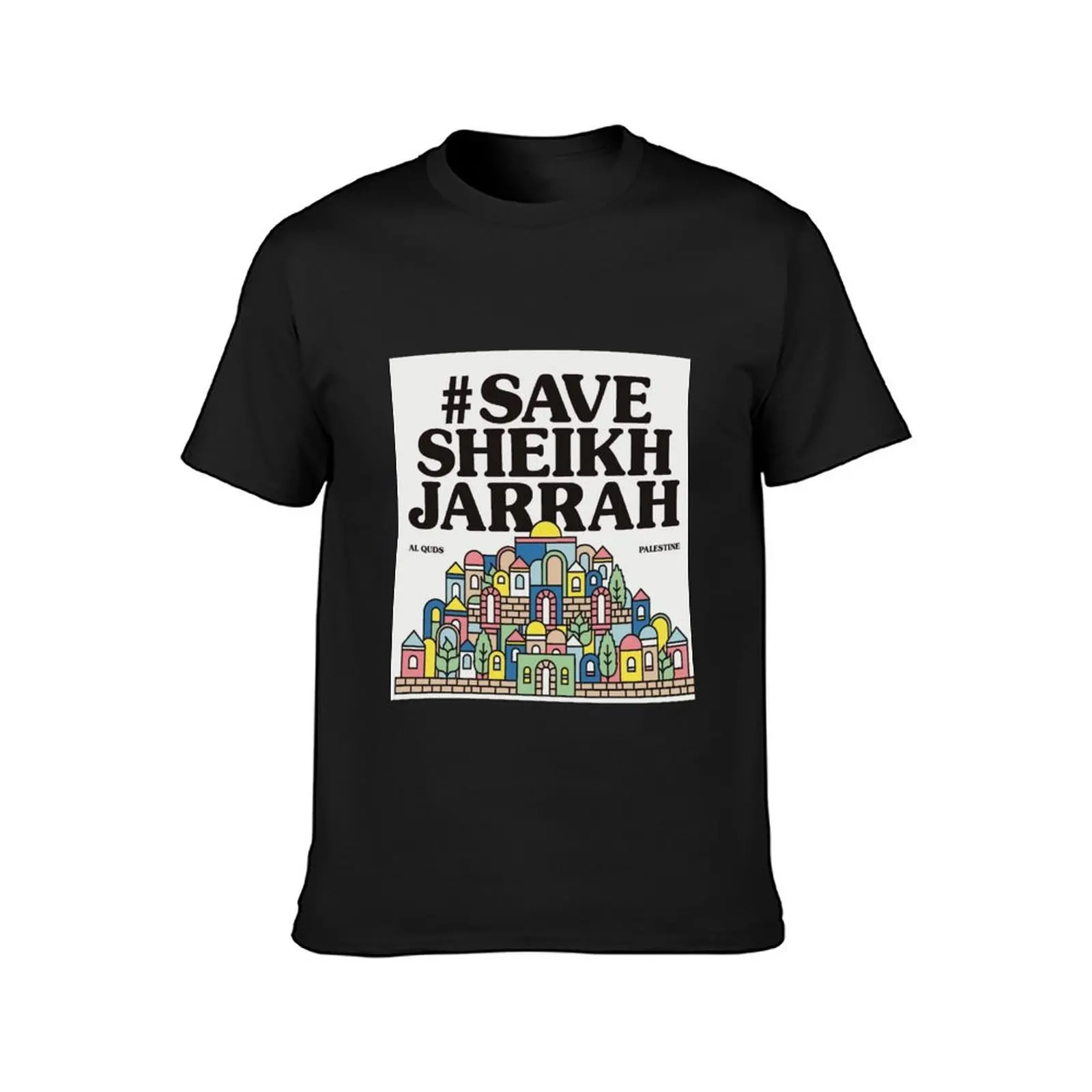 SAVE SHEIKH JARRAH T-Shirt anime clothes vintage Short sleeve tee men