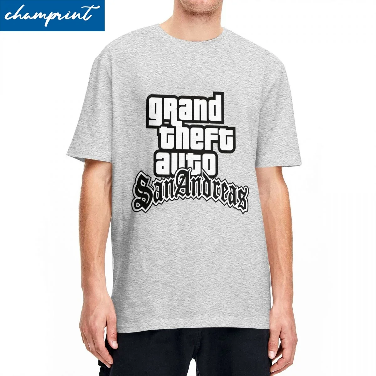 Novelty San Andreas GTA T-Shirt For Men Women Cotton Short Sleeve Video Games Crewneck Summer Clothing