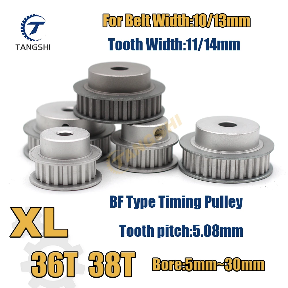 XL 36 Teeth 38 Teeth Synchronous Timing Pulley Bore 5mm to 30mm for Width 10/13mm Belt XL 36T 38T Timing Pulley