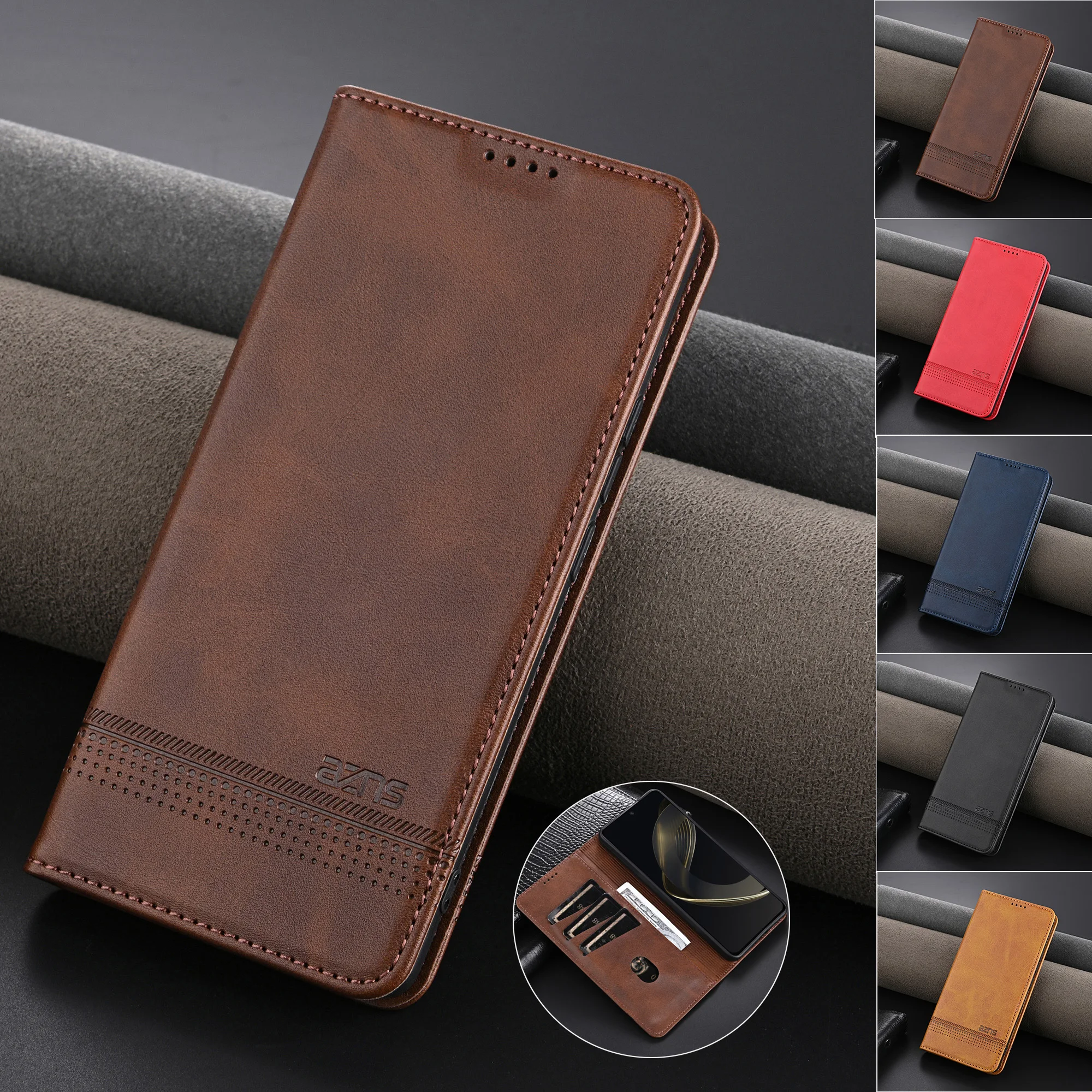 EUCAGR PU Leder Brieftasche Telefon Fall Für Samsung Galaxy S26Ultra/S25/S24/S23/S22/S21/S22/S21/S20/S10/S9/S8 Kabel Slot Halter Abdeckung