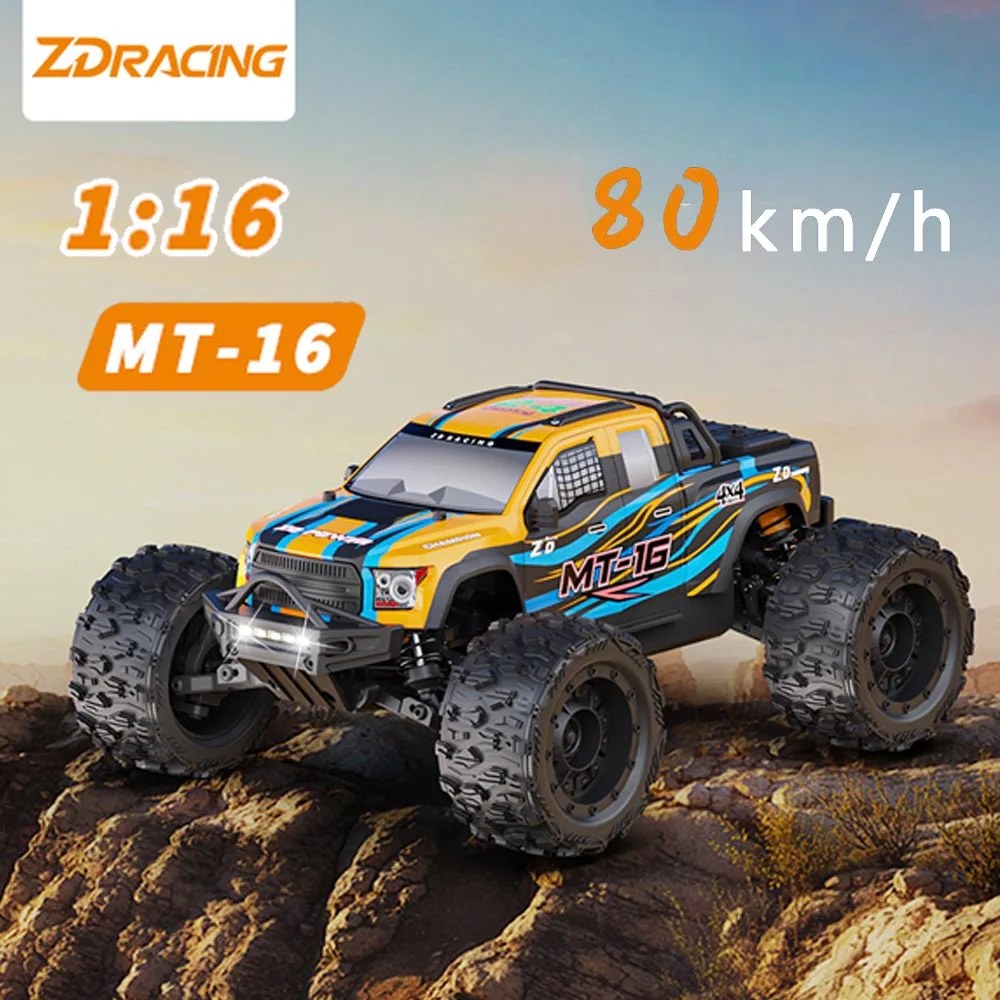 MT-16 RTR Brushless RC Car All Terrain Truck Electric Off-Road Monster Trucks 4WD RC Car Waterproof Truck with 3S Lipo Battery