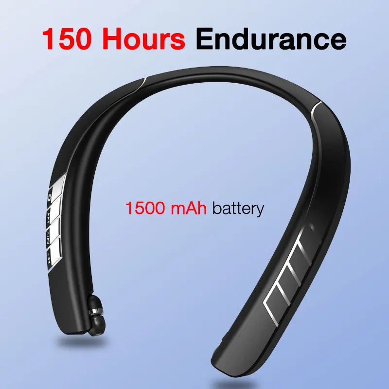 New LZ-3 Halter Neck Bluetooth Headphones Wireless Headphones Bass Earphone Neckband Stereo Sport Headset with Mic TF Card