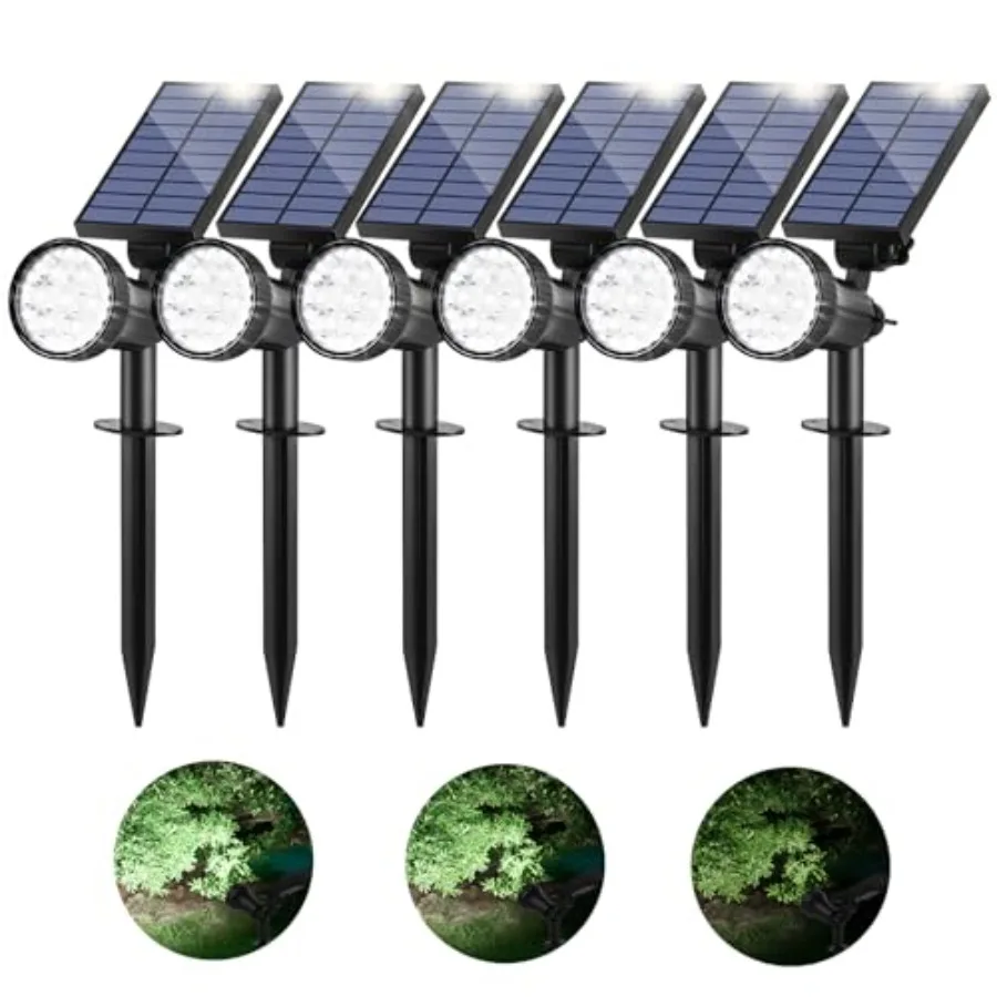 

Solar Spot Lights Outdoor - Adjustable Solar Flood Lights with 30 LEDs 3 Modes 800 Lumens IP65 Waterproof Solar Light for Lands