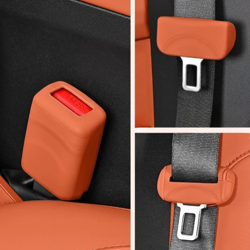 

1/3pcs Universal Car Seat Belt Buckle Cover Anti-Scratch Silicone Car Seat Buckle Protector Clip Protection Cover for SUV Sedan