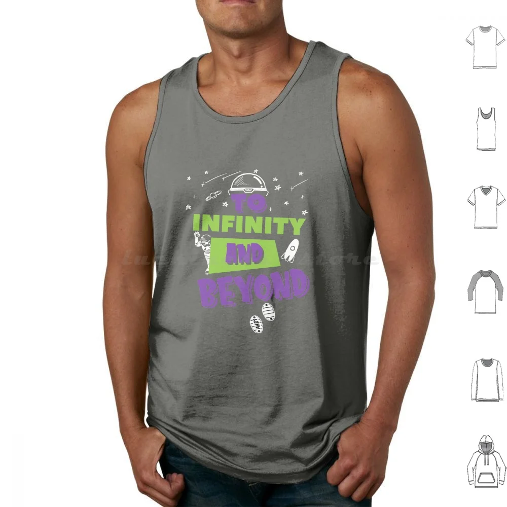 To Infinity And Beyond Tank Tops Vest Sleeveless Birthday Buzz Lightyear Woody Cruise Family World Walt World Animal Kingdom