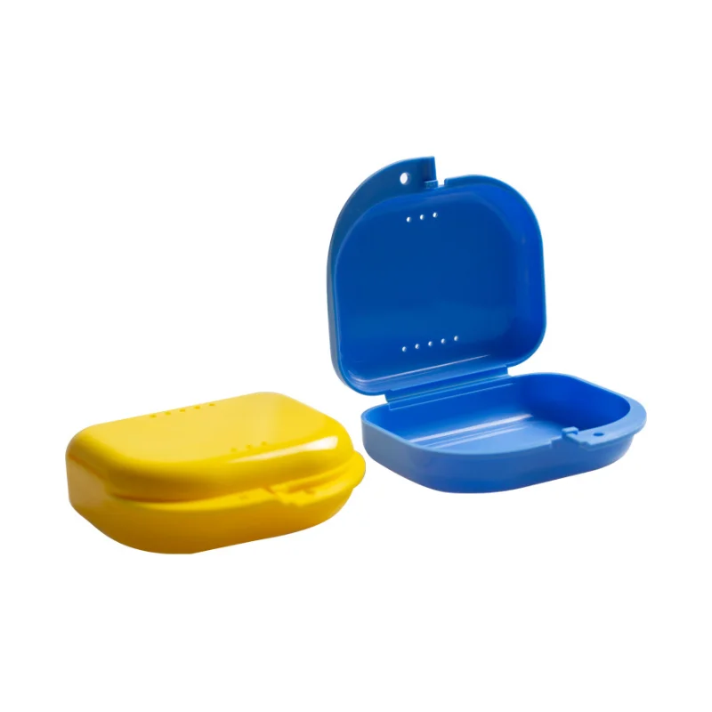 Denture Box Denture Tray Box Orthodontic Braces Protective Cover Ventilation Hole Denture Box