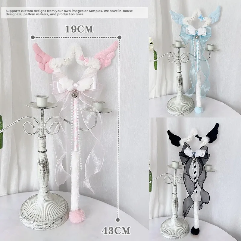 43 cm Lolita Prinses Scepter Fotografie Prop Leuke Toverstaf Anime Fee Cosplay Props Bruiloft Fantasie Accessoire