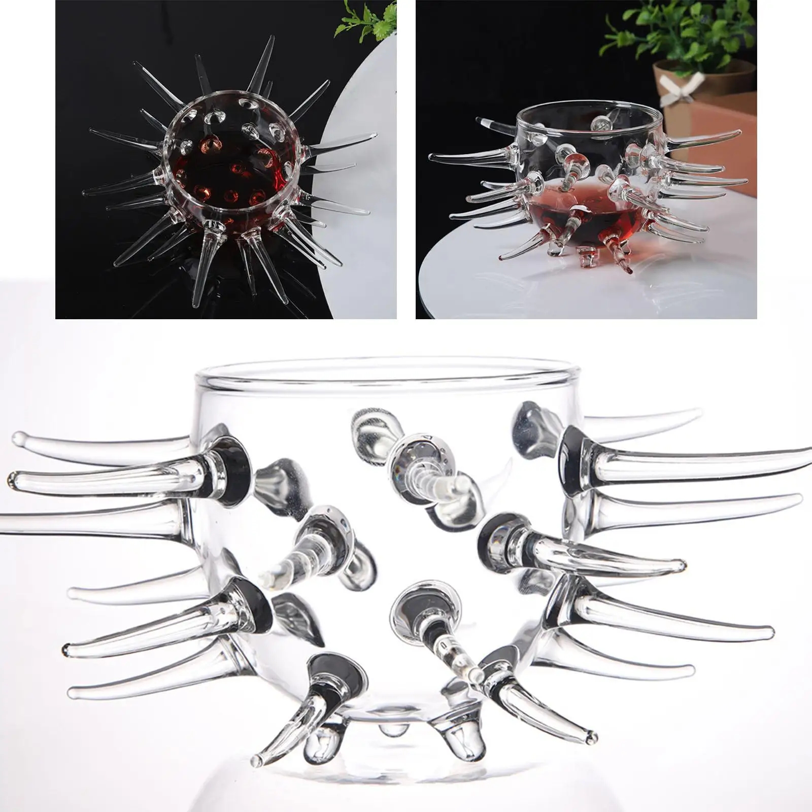 

Creative Wine Glass Urchin Shaped Drinking Glasses for Nightclub Wine Gifts