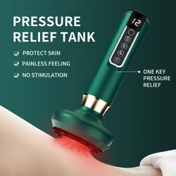 Electric Cupping Massager Vacuum Suction Cup GuaSha Anti Cellulite Beauty Health Scraping Infrared Heat Slimming Massage Therapy