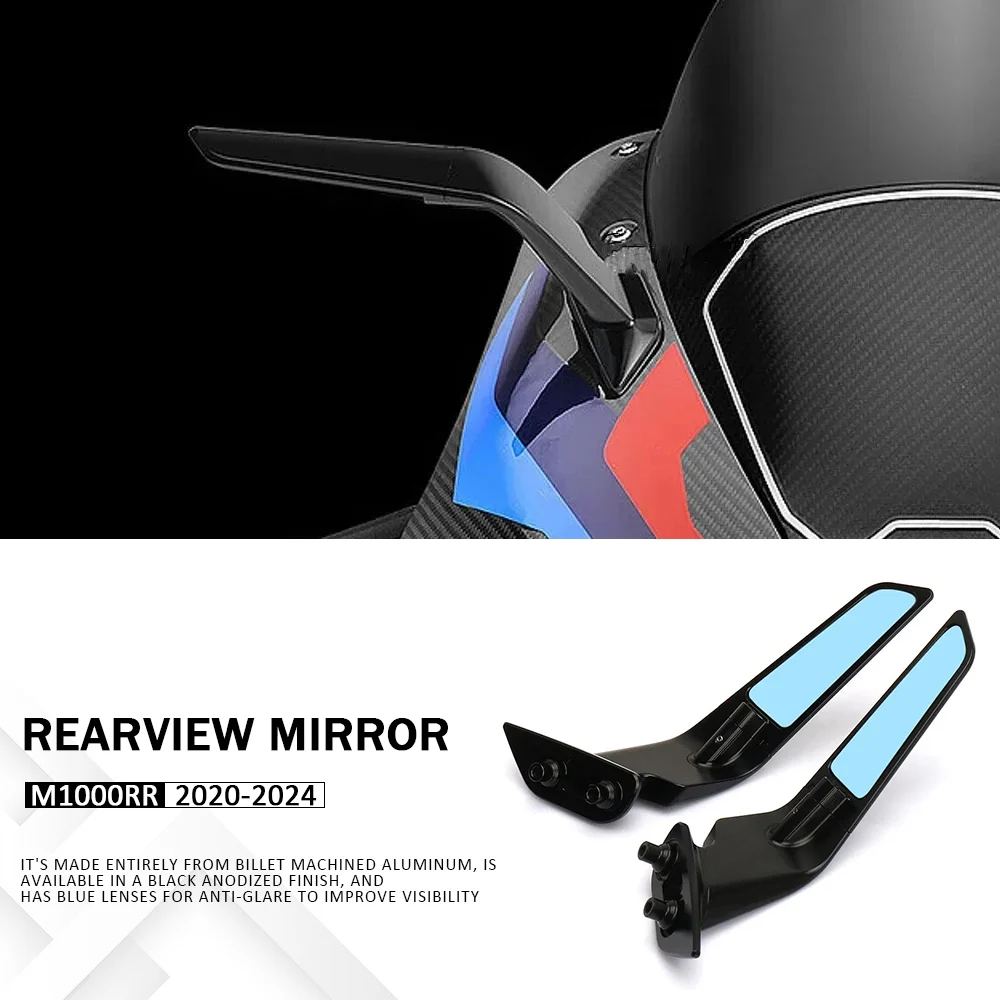 

Stealth Mirrors M1000 RR Motorcycle Adjustable Rearview Mirror Sport Winglet Mirror Kits For BMW M1000RR M 1000 RR 2020-2024