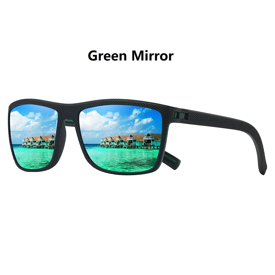 Vintage Quadratische Sonnenbrille Modische Trendige Bunte Fahr- und Bergsteiger-Brille Laufbrille mit Augenschutz – Detail 11