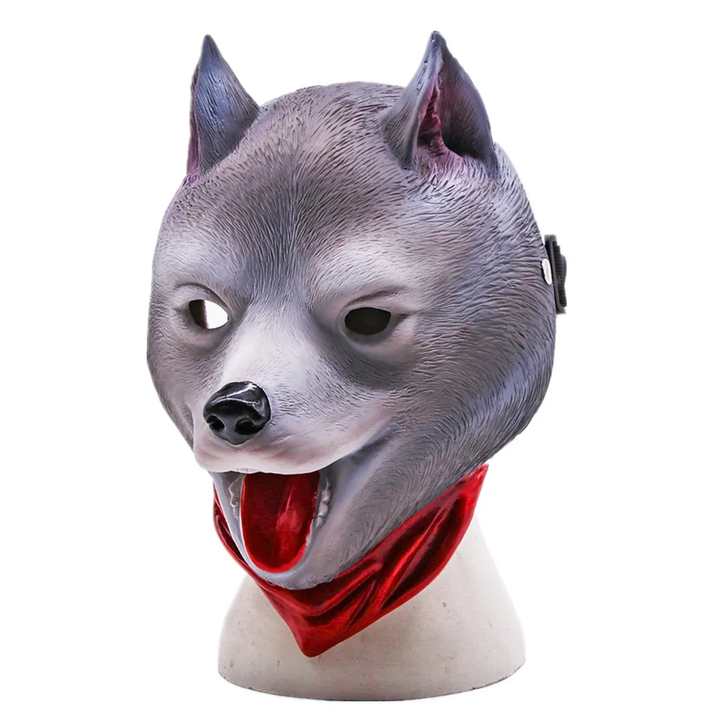 Mardi Gras Masks Resin Dog Masks Animal Head Masks Carnival Werewolf Masks Full Face Cover Cosplay Costume Masquerade Prop