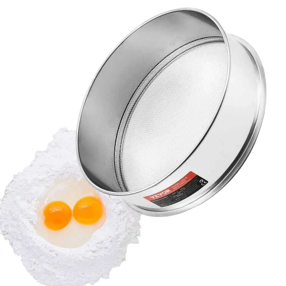 

Stainless Steel Flour Sifter Fine Mesh 12 Mesh for baking Cake