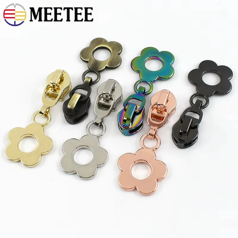 

5/10Pcs Meetee 5# Zipper Sliders for Nylon Zips Bags Jackets Zip Pull Heads DIY Sewing Accessories Ziper Repair Kit Replacement