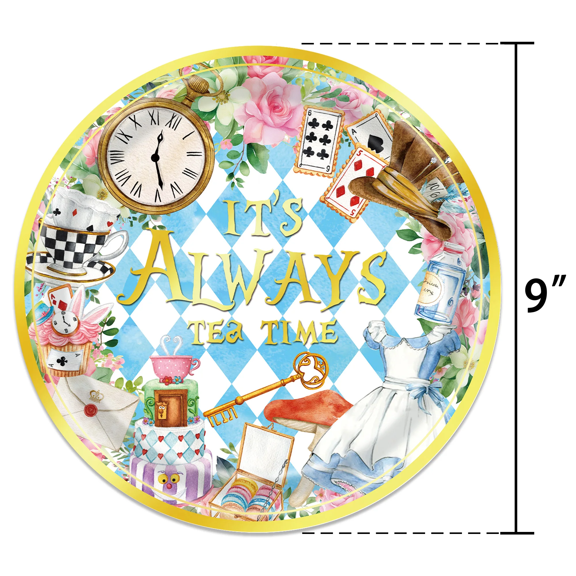 Alice in Wonderland Disposable tableware Birthday Party Decoration Supplies Baby Shower Plate Cup Napkin Decor