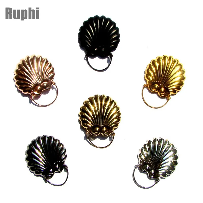 Magnetic Eyeglasses Holders Pin Brooches Steel Sea Scallop Shell Strong Magnet Sunglasses Goggles Badge Holder Fashion Accessory