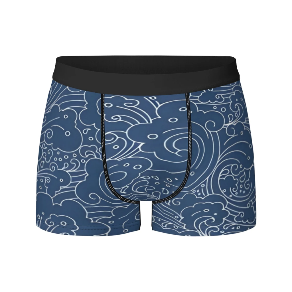 

Japanese Style Waves Men Underpants Man Breathable Boxer Shorts Men's Panties Underwear Gift