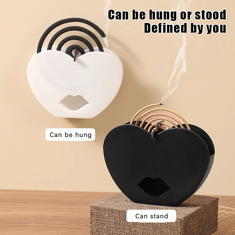 Wall Mounted Iron Mosquito Coil Holder Incense Holders Coil Incense Burner Frame Modern Repellent Incense Rack For Household