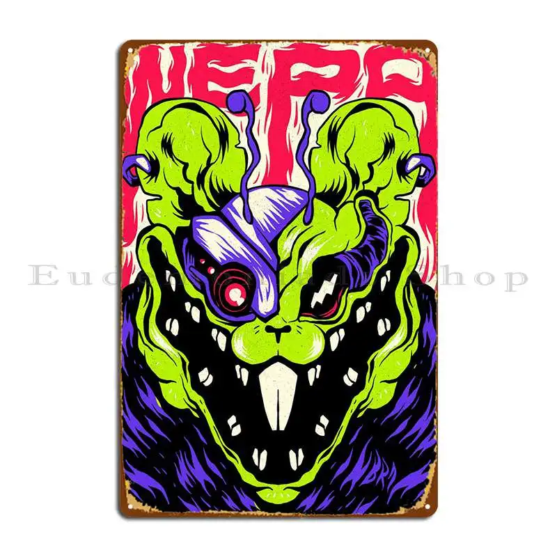 Spooky Mouse On Mars Metal Plaque Mural Cinema Printing Pub Club Tin Sign Poster