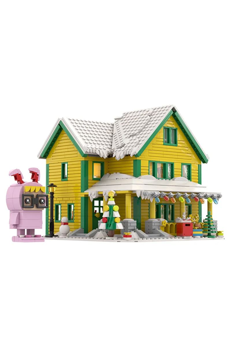

MOC A Christmas Story (1983) Building Blocks Model Movie A Christmas Story House Architecture Bricks Assembly Toys Kids DIY Gift