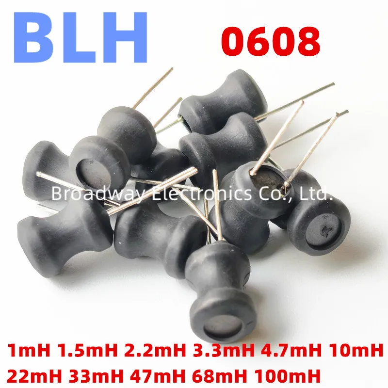 0608 Güç Bobini: 10 Adet I Şekilli Güç Bobini 0608 6x8mm 1mH 1.5mH 22mH 100mH ile Güç Devrelerini Daha Güçlü Hale Getirin