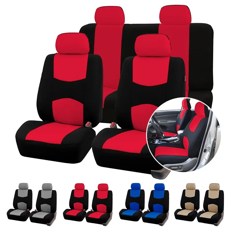 AUTOYOUTH Full Set Car Seat Cover Multiple Colors Seat Protection Cover Vehicle Seat Covers Universal Car Accessories