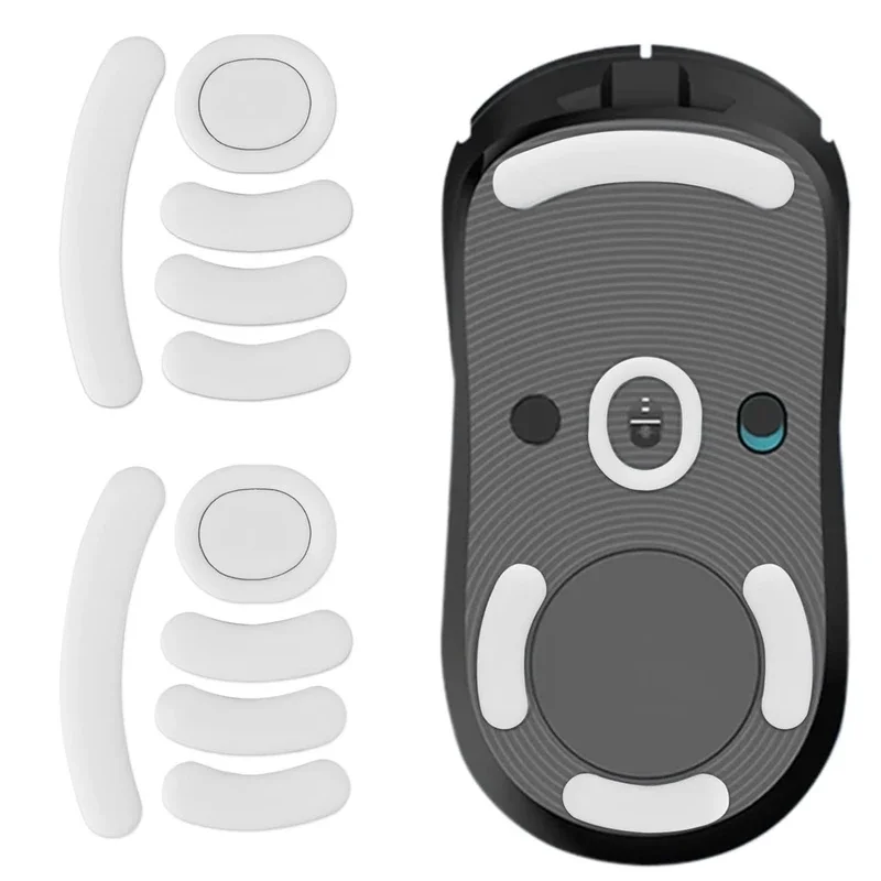 2Pack Wireless Mouse Skates Wear-Resistant Smooth Mice Glass Skates Pad Suitable for Logitech Gaming Mouse