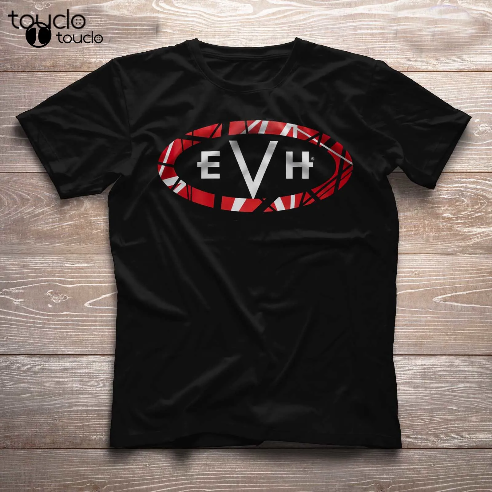 Eddie Van Halen Rip Evh Logo Unisex Shirt Custom Aldult Teen Unisex Digital Printing Tee Shirts Fashion Tshirt Summer Xs-5Xl