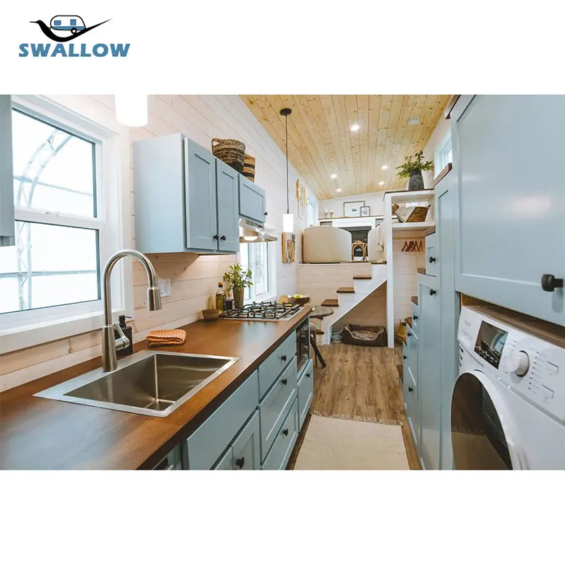 منزل سحب حديث 2024 معياري مع مطبخ يبتلع منزل صغير على عجلة