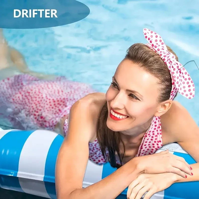 1PC Opblaasbare Float Hangmat floaties voor volwassenen Perfect voor het loungen van het zwembad Deze zomerwaterspeelaccessoires Watersport