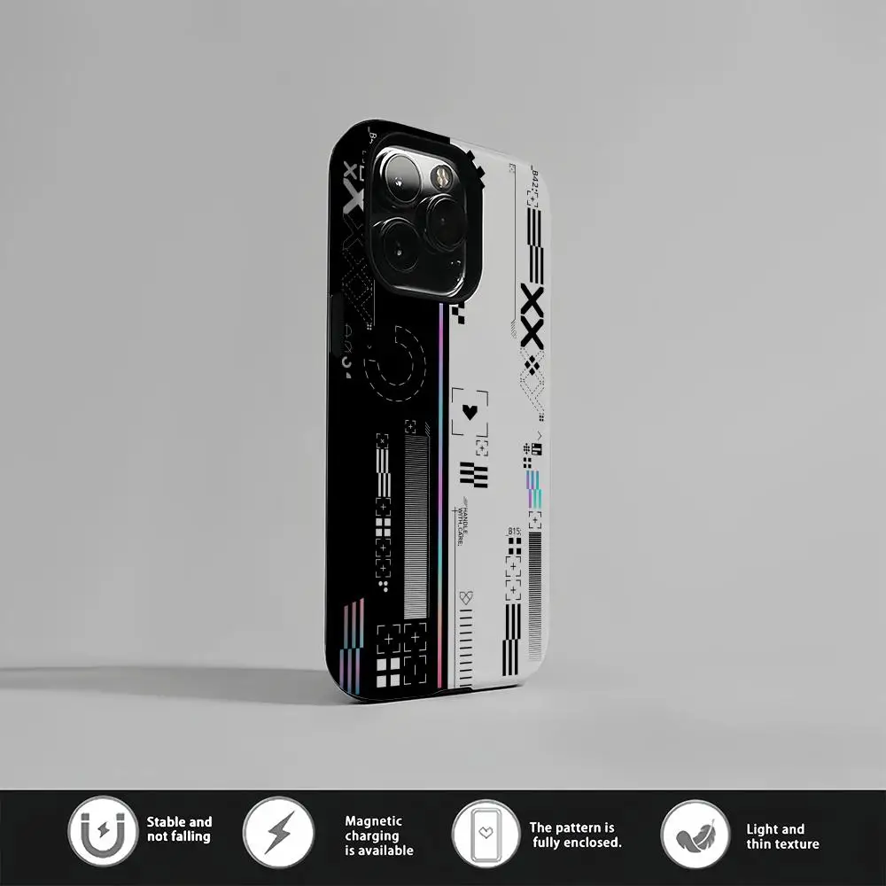 لعبة CSGO Printstream جراب هاتف جراب هاتف مغناطيسي آيفون 16 15 14 13 12 11 Pro Max X XR XSMax 7 8 Plus طبقة لامعة صلبة