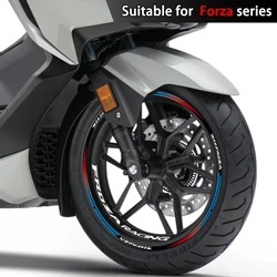 Motorcycle Wheel Sticker Reflective Stripe Rim Decal Scooter Hub Tape Accessori Waterproof For Forza 750 350 250 125 2023