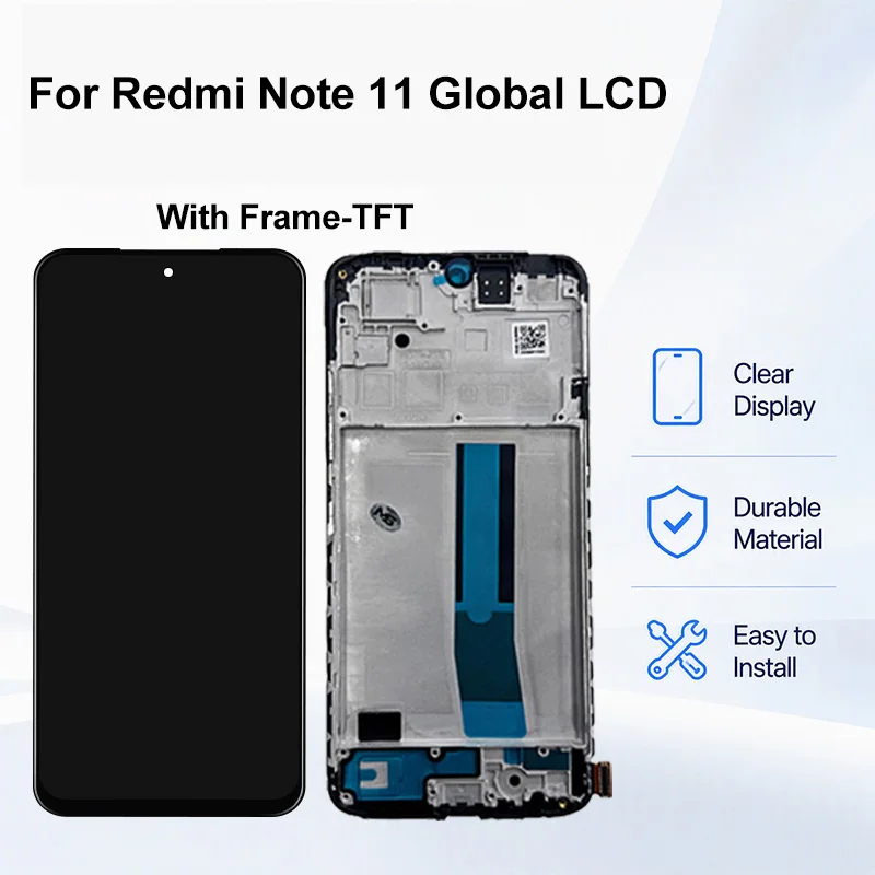 TFT Screen For Xiaomi Redmi Note 11 Global Display Touch Screen For Redmi Note 11 Global LCD Digitizer Assembly Replacement Part