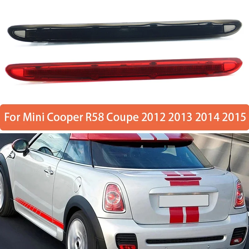 63252758940 Red/Black For Mini Cooper R58 Coupe 2012 2013 2014 2015 Rear Third Stop Brake Light Additional Lamp