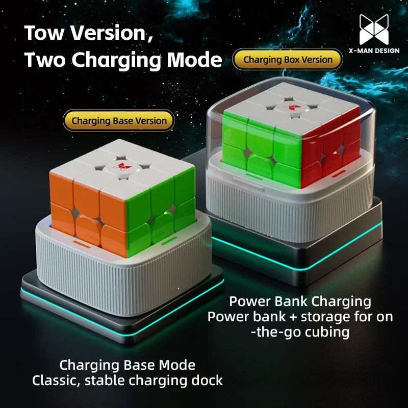 QiYi Ai 3x3 Cube X-man Tornado V4 Smart Cube Pioneer UV Magnetic AI Speed Cube 3x3 Toy Home Learning Suitable for Beginners