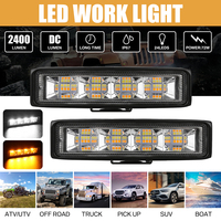 2pcs 72W Car Work Light LED Bar 24 LED Working Lights IP67 Waterproof Offroad SUV ATV Boat Trucks Excavator 12V 24V Combo Beam