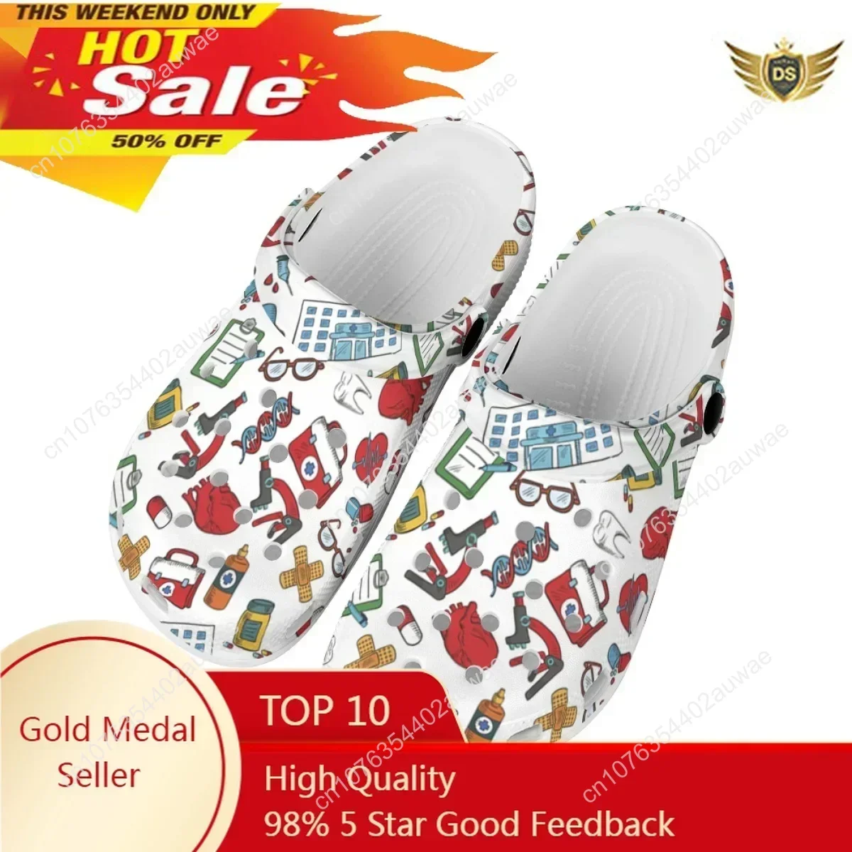 

Medical Equipment Garden Clogs Shoes Adults Women Men Custom For Nurse Doctor Daily Work Cozy Softs Outdoor Sandals Home Slipper