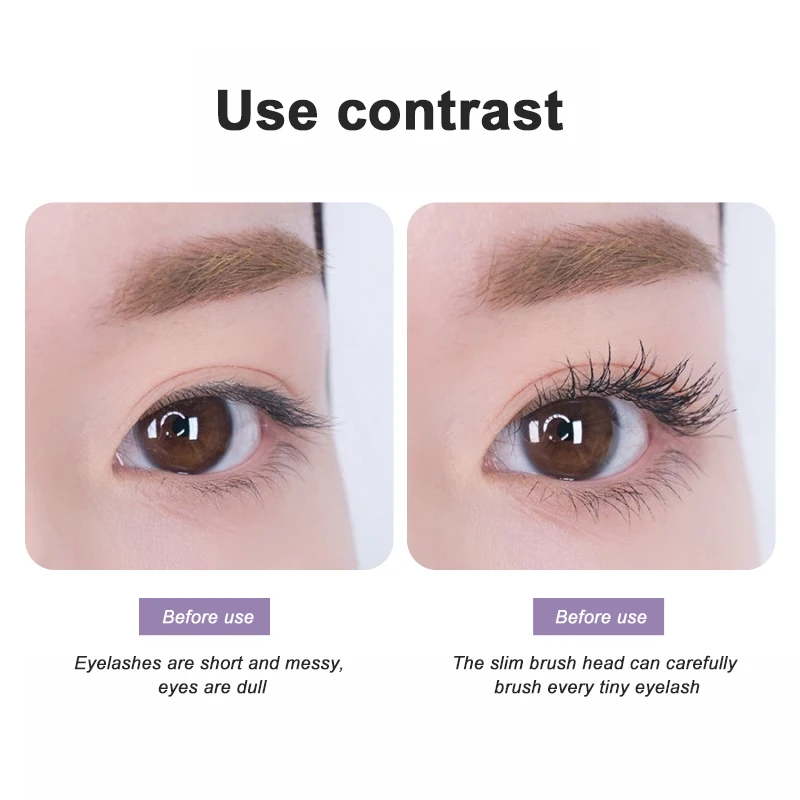 1~10PCS Ultra-fine Mascara Eyelash Primer Curl Thick Waterproof Non-smudge Fast Natural Eyelash Extension Women Eye Makeup