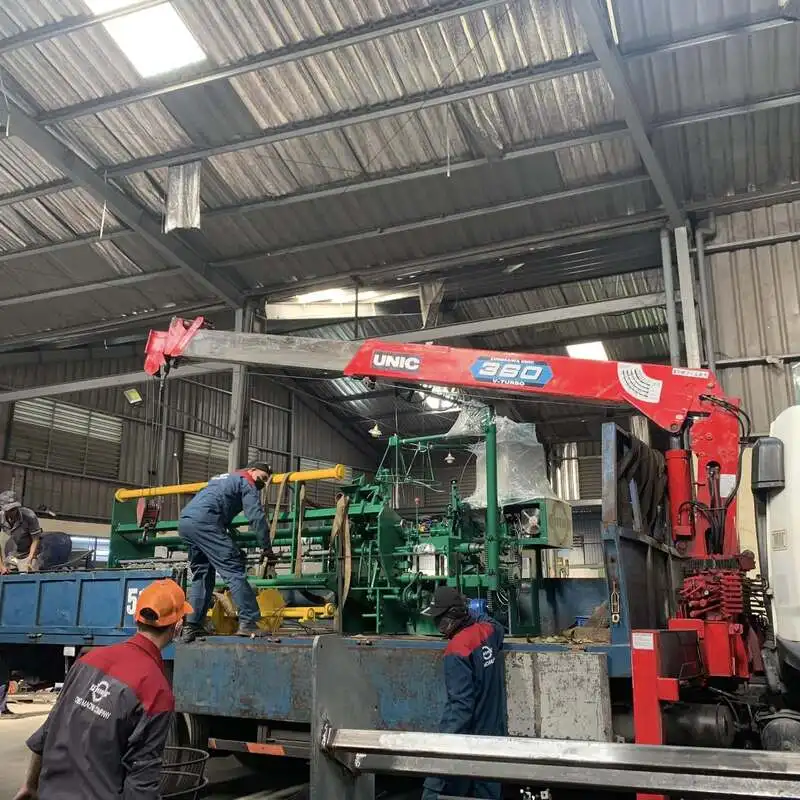 Fully Automatic Double Wire Rhombus Net Machine for Chain Link Fence Automatic Chain Link Fence Machine