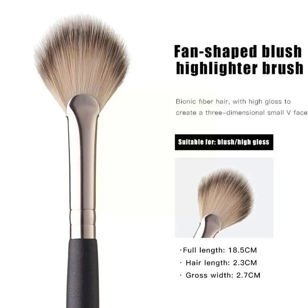 Loose Powder Brush Makeup Brush Black Handle Blush Beauty Tools Partial Highlighter Face Brush Brush Powder Makeup Brush I3g6