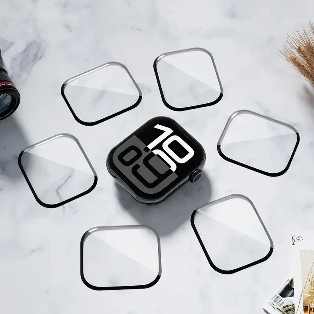 واقي شاشة لساعة أبل 10 42 ملم 46 ملم 45 ملم 44 ملم 41 40 طبقة ناعمة ثلاثية الأبعاد HD منحني واقي iWatch Series 10 9 8 7 6 5 4 SE