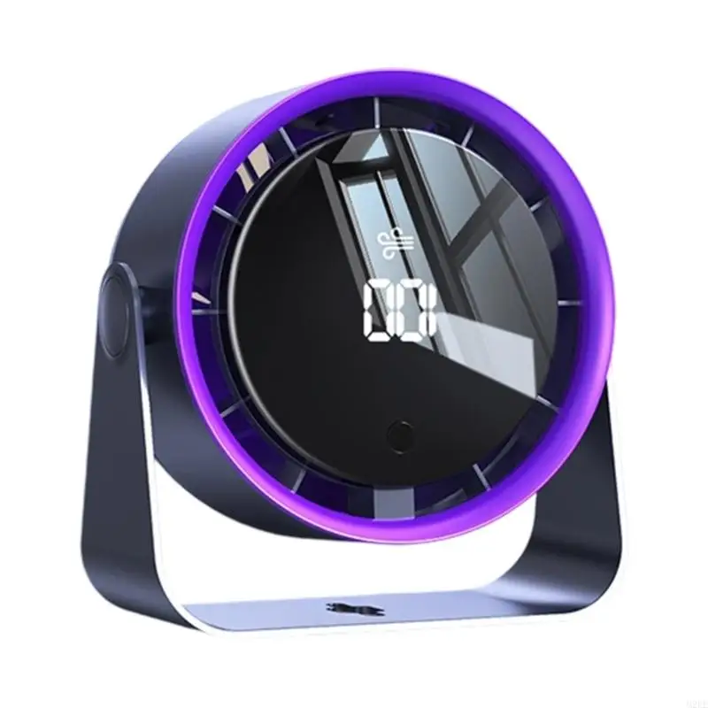 2025 جديد مروحة تبريد الهواء الصغيرة مروحة مكتب صغير هادئ مع ملمس ABS للسرعة القابلة للتعديل