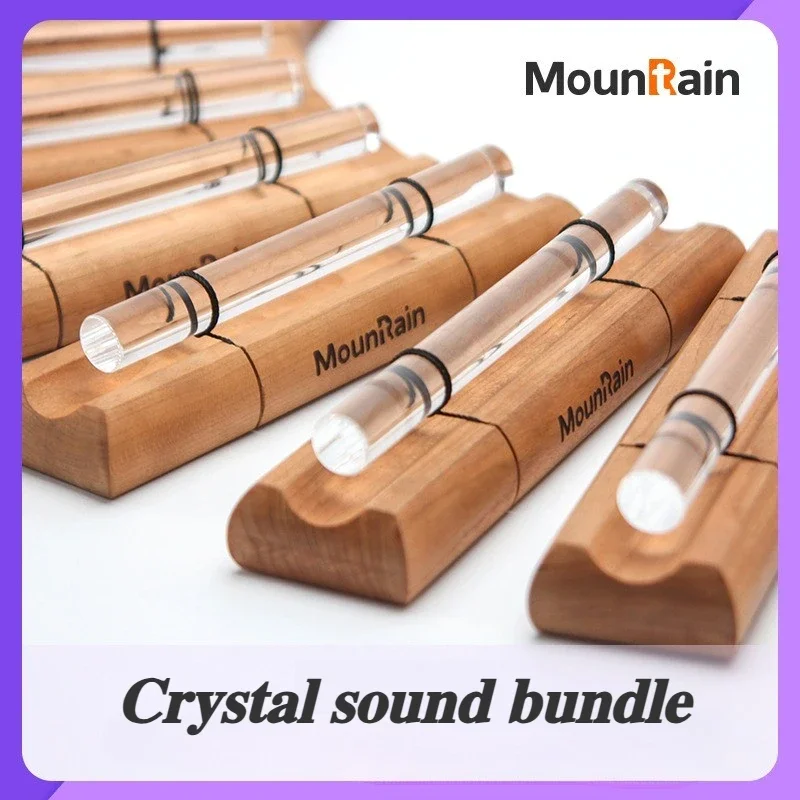 Quartz Crystal Sound Bundle Yoga Meditation Sound Beam Bells and Chimes Healing Accompany Musical Instruments Percussion