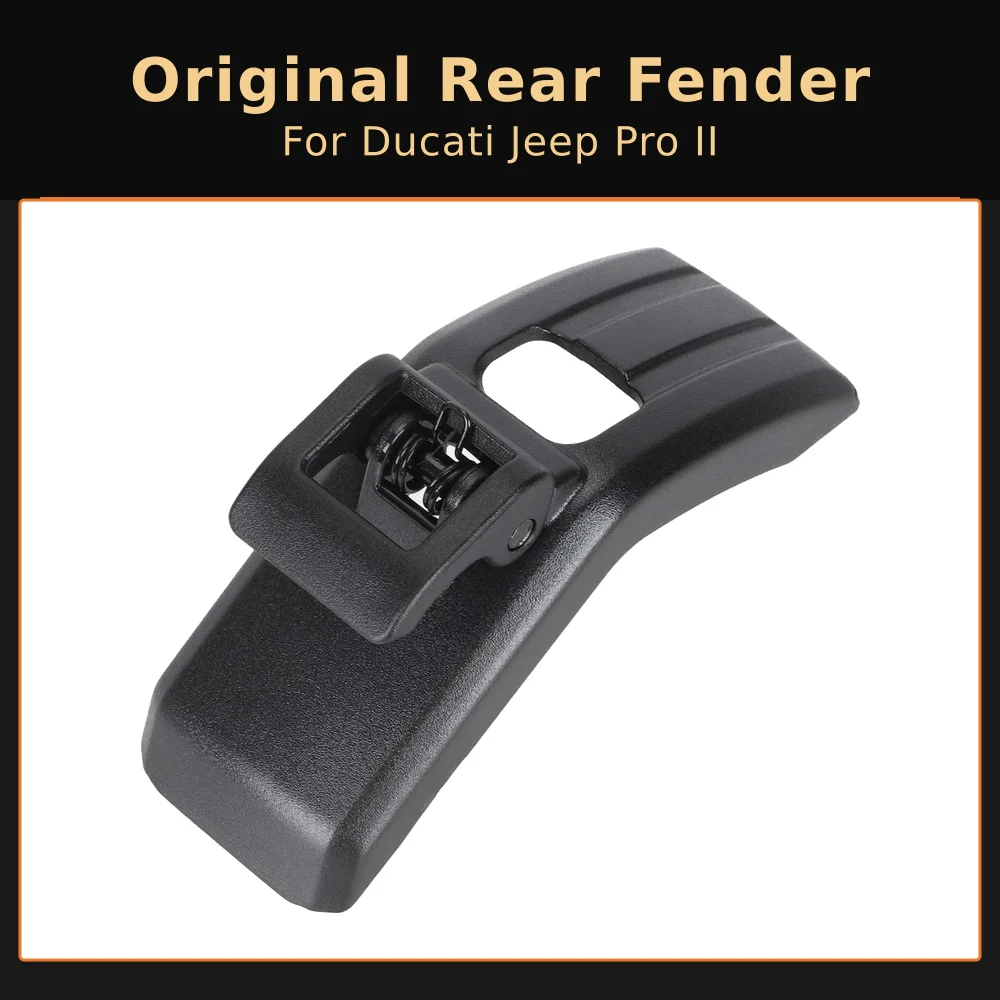 

Original Black Rear Mudguard For Ducati Jeep Pro II Electric Scooter Rear Fender + Front Decorative Cover Replacement Part